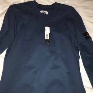 Stone Island Crew Neck Blue Marine